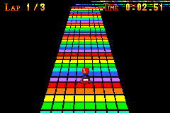 SNES Rainbow Road in Mario Kart XXL background