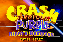 2 in 1 - Crash Bandicoot Purple - Ripto's Rampage & Spyro Orange - The Cortex Conspiracy (U)(Independent) background