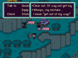 EarthBound (USA) [Hack by Rofish v0.50] (~EarthBound Battler) (Battle Mode) background