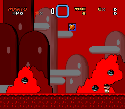 Super Mario World - Burning in Hell background