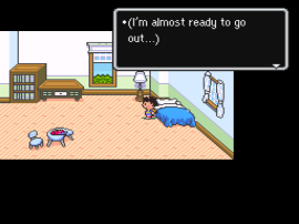 EarthBound (USA) [Hack by Mr. Tenda v0.908] (~Mr. Saturn in Hat Quest) background