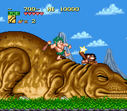 Joe & Mac - Caveman Ninja (Europe) (En,Fr,De,Es,It,Nl) background