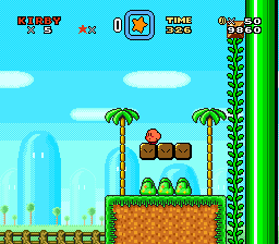 Kirby in The Megaman 29th Anniversary Adventure background