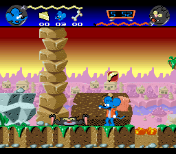 Itchy & Scratchy Game, The (Europe) background