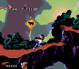 Earthworm Jim (Japan) background