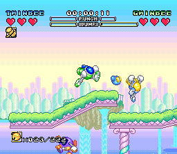 Pop'n TwinBee - Rainbow Bell Adventures (Germany) background