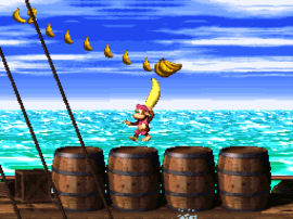Donkey Kong Country 2 - Diddy's Kong Quest (USA) (En,Fr) background