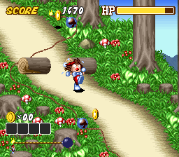 Kid Klown in Crazy Chase (Europe) background