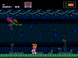 Super Metroid (Europe) (En,Fr,De) [Graphic Hack by Auximines v0.99b] (~Super Metroid - Justin Bailey) background