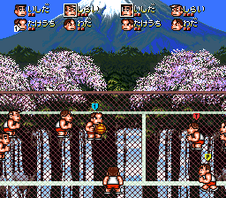 Kunio-kun no Dodge Ball dayo Zenin Shuugou! (Japan) background