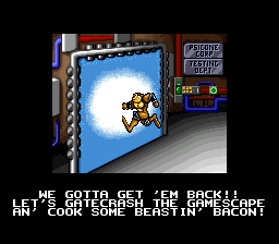 Battletoads in Battlemaniacs (prototype) background