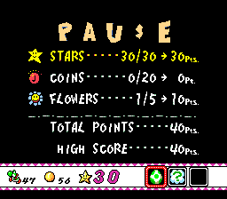 Yoshi's Island - No Crying, Improved SFX and Red Coins background