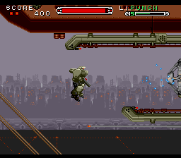 Cybernator (Europe) background