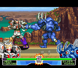 Mighty Morphin Power Rangers - The Fighting Edition (USA) background