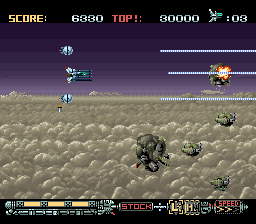 Phalanx - The Enforce Fighter A-144 (USA) (Beta) background