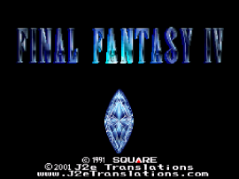 Final Fantasy IV (Japan) (Rev 1) [En by J2e v3.21] [Bug Fix by Deathlike2 v1.0a] (Yang's HP Fix) background