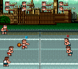 Kunio-kun no Dodge Ball dayo Zenin Shuugou! - Tournament Special (Japan) background