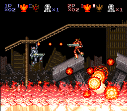 Super Probotector - Alien Rebels (Europe) background