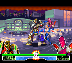 Mighty Morphin Power Rangers - The Fighting Edition (Europe) background