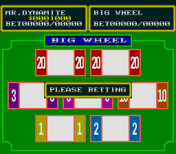 Dynamaite the Las Vegas (Japan) background