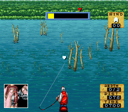 Jissen Bass Fishing Hisshouhou in USA (Japan) background