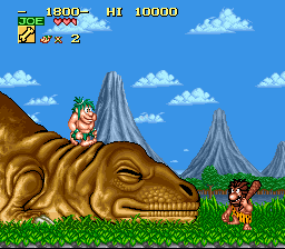 Joe & Mac - Tatakae Genshijin (Japan) background