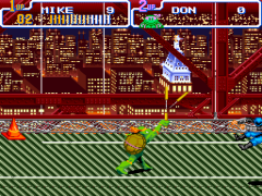 Teenage Mutant Ninja Turtles IV - Turtles in Time (Australia) background