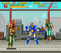 Sonic Blast Man (Europe) background