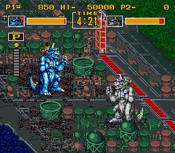 King of the Monsters (USA) background