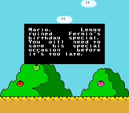 Mario Saves Fermin's Birthday background