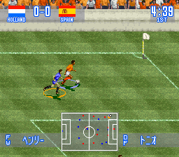 Jikkyou World Soccer - Perfect Eleven (Japan) background