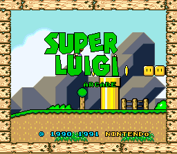 Super Luigi Arcade background