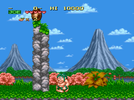 Joe & Mac - Caveman Ninja (Europe) (En,Fr,De,Es,It,Nl) (Beta) background