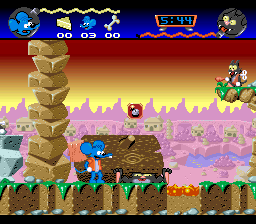 Itchy & Scratchy Game, The (USA) background
