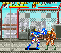 Sonic Blast Man (USA) background