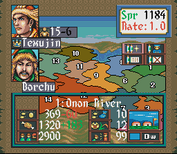 Genghis Khan II - Clan of the Gray Wolf (USA) background