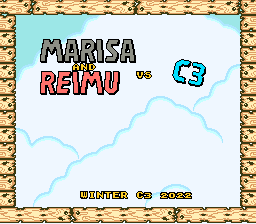 Marisa And Reimu VS C3 background