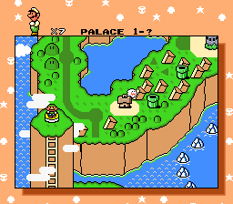 Super Mario World - Super Mario Bros. 3 Style Hack Luigi Version background