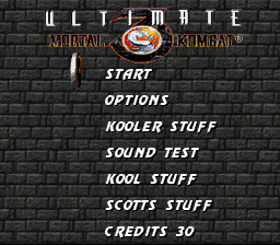 Ultimate Mortal Kombat 3 Deluxe background