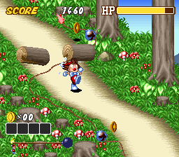 Kid Klown in Crazy Chase (USA) background