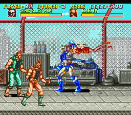 Sonic Blast Man (Japan) background