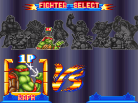 Teenage Mutant Ninja Turtles - Tournament Fighters (Australia) background