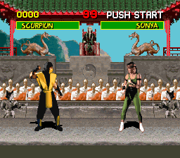 Mortal Kombat - Shinken Kourin Densetsu (Japan) background